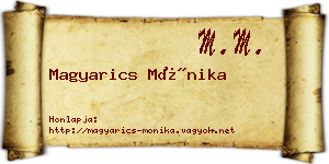 Magyarics Mónika névjegykártya