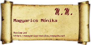 Magyarics Mónika névjegykártya