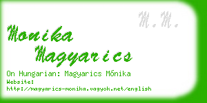 monika magyarics business card